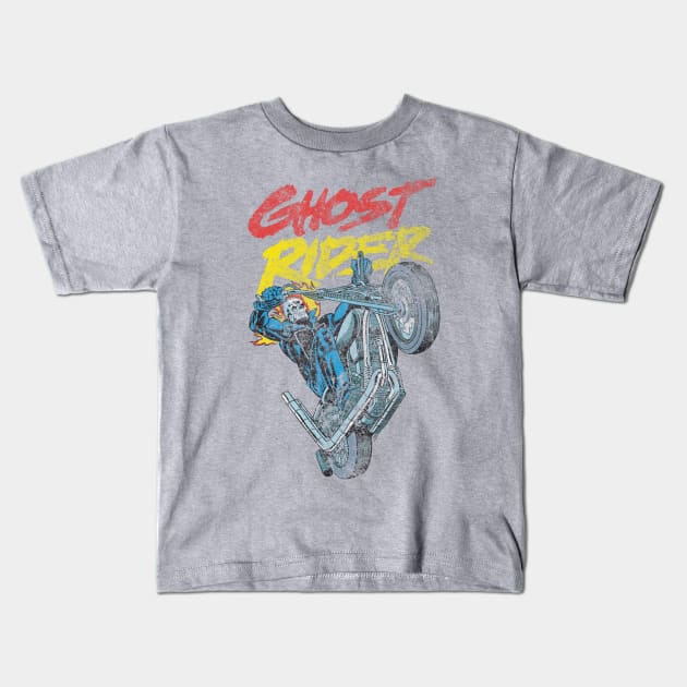 ghost rider classic Kids T-Shirt by k4k7uz